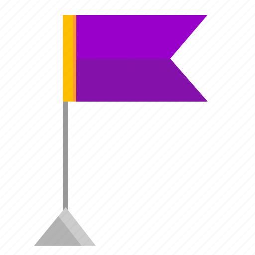Flag, pennant, point, violet icon - Download on Iconfinder