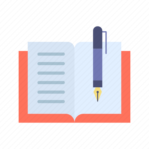 Literature, books, read, education, study, pen, learning icon - Download on Iconfinder