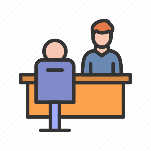 Interview, conference, meeting, employment, discussion, communication, evaluation icon - Download on Iconfinder