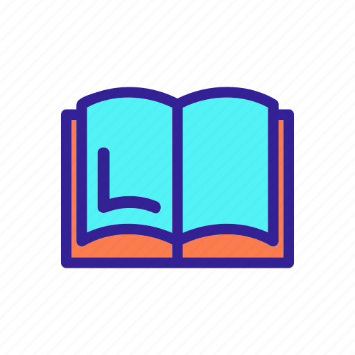 Book, contour, knowledge, open, read icon - Download on Iconfinder