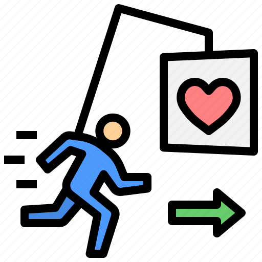 Heart, direction, passion, motivation, forward, moving icon - Download on Iconfinder