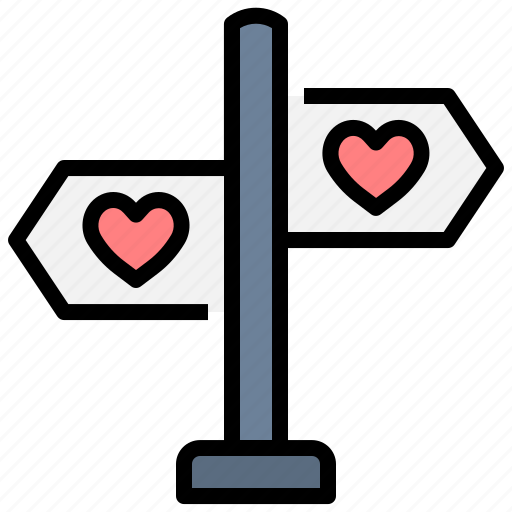 Love, direction, valentine, romantic, dating, distance icon - Download on Iconfinder