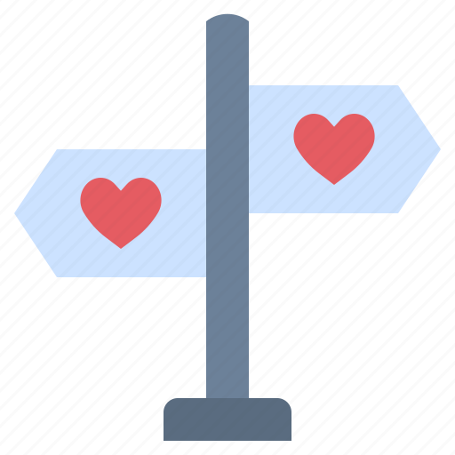 Love, direction, valentine, romantic, dating, distance icon - Download on Iconfinder