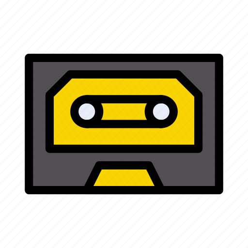Tape, audio, cassette, music, lifestyle icon - Download on Iconfinder