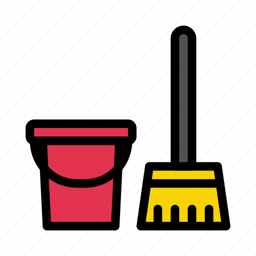 Cleaning, mop, bucket, lifestyle, dusting icon - Download on Iconfinder