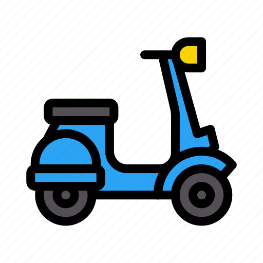 Transport, travel, bike, vespa, lifestyle icon - Download on Iconfinder
