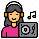 avatar, dj, girl, headphone, musicial 