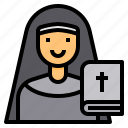 avatar, christian, nun, religion, woman