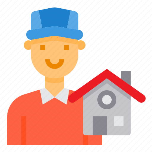 Agent, avatar, estate, house, real, seller icon - Download on Iconfinder