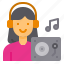 avatar, dj, girl, headphone, musicial 