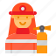 avatar, firefighter, jobs, man, user 