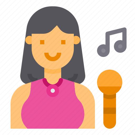 Avatar, job, professions, singer, woman icon - Download on Iconfinder