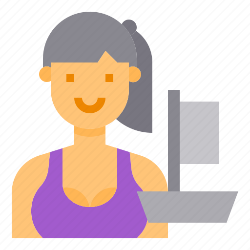Athlete, avatar, sport, windsurfer, woman icon - Download on Iconfinder