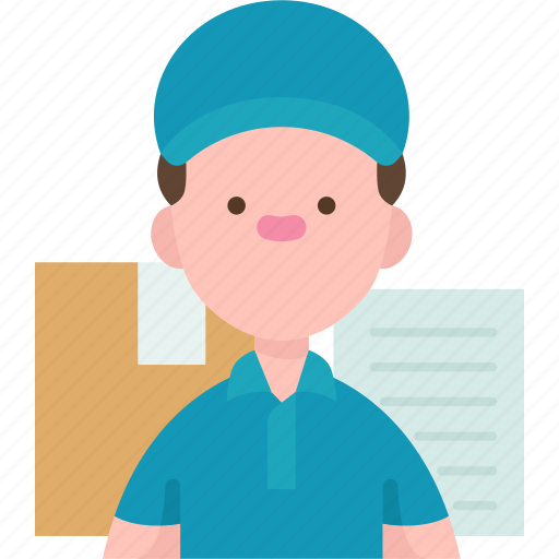 Delivery, man, postal, courier, shipping icon - Download on Iconfinder