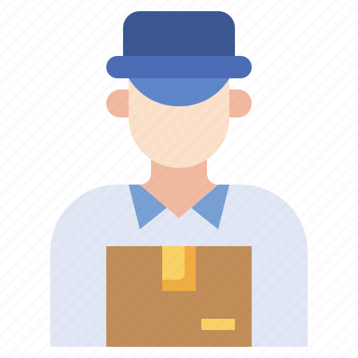 Deliveryman, person, package, professions, jobs icon - Download on Iconfinder
