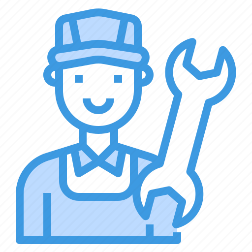 Avatar, man, mechanic, repairing, wrench icon - Download on Iconfinder