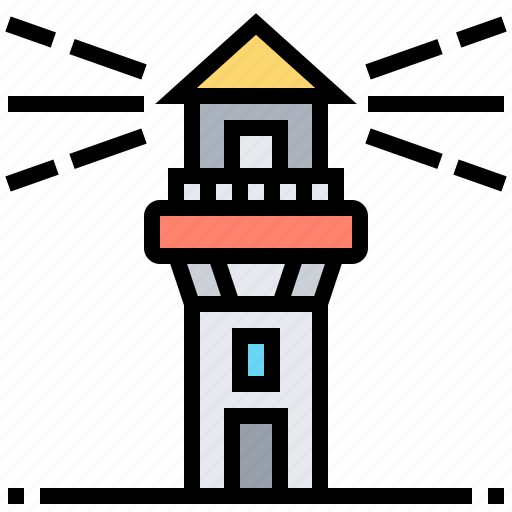 Building, lighthouse, navigation, rescue, tower icon - Download on Iconfinder