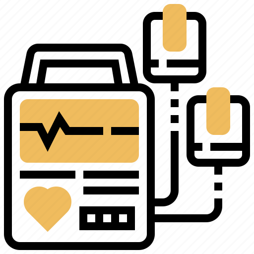 Aed, electric, heart, medical, rate icon - Download on Iconfinder