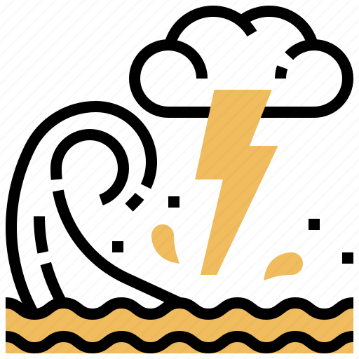 Dangerous, emergency, tidal, warning, wave icon - Download on Iconfinder