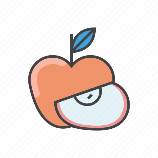 Apple, apple with leaf, food, fresh apple, fruit, healthy, organic icon - Download on Iconfinder
