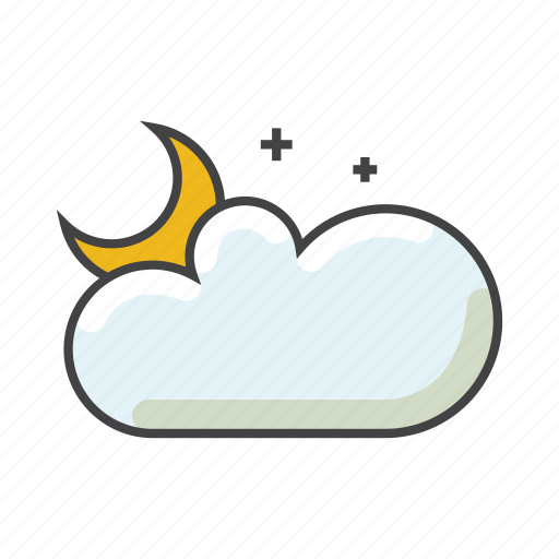 Cloud, lunar, moon, night sky, sky, starry night icon - Download on Iconfinder
