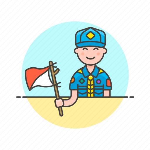 Lifestyle, scout, flag, hobby, man, semaphore, sign icon - Download on Iconfinder