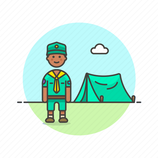 Camping, lifestyle, scout, tent, adventure, explore, man icon - Download on Iconfinder