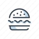 burger, food, hamburger