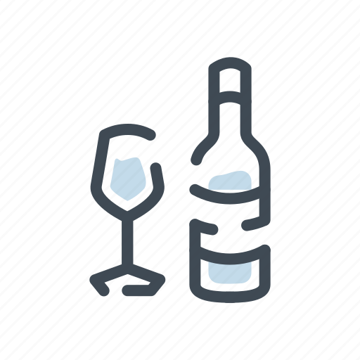 Bottle, glass, wine icon - Download on Iconfinder