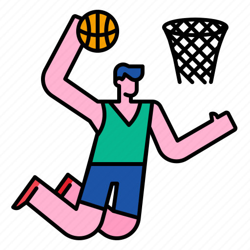 Action, activity, basket, basketball, jump, sport icon - Download on Iconfinder