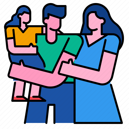 Child, family, father, happy, mother, together icon - Download on Iconfinder