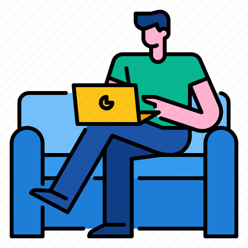 Freelancer, home, internet, laptop, work, workplace icon - Download on Iconfinder
