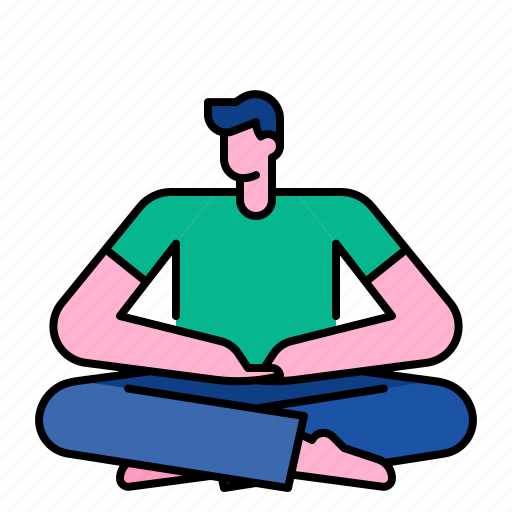 Healthy, lifestyle, meditate, meditation, relaxation, yoga icon - Download on Iconfinder