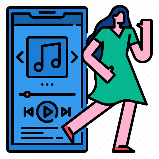 Dance, dancing, listening, music, party, song icon - Download on Iconfinder
