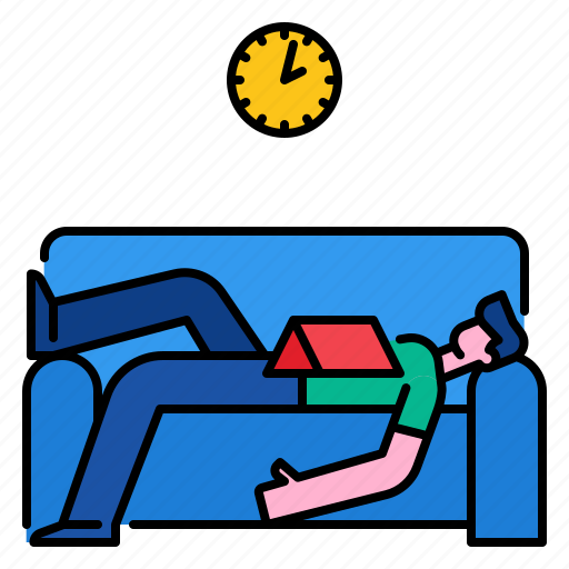 Home, nap, relax, sleep, sofa, tired icon - Download on Iconfinder