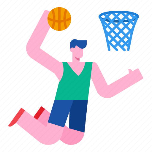 Action, activity, basket, basketball, jump, sport icon - Download on Iconfinder