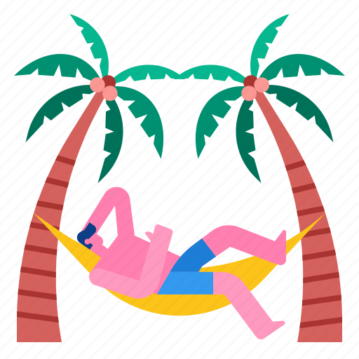 Beach, coconuttrees, pew, relax, summer, tropical icon - Download on Iconfinder