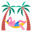 beach, coconuttrees, pew, relax, summer, tropical 
