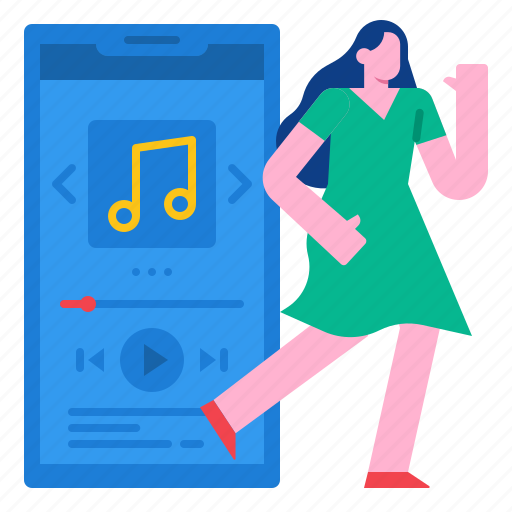 Dance, dancing, listening, music, party, song icon - Download on Iconfinder