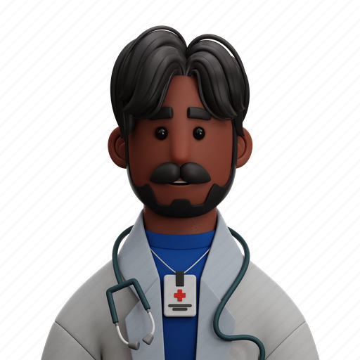 Doctor, man, guy, male, profession, character, avatar 3D illustration - Download on Iconfinder