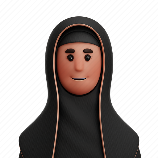 Arabian, woman, lady, moslem, hijab, islamic, avatar 3D illustration - Download on Iconfinder