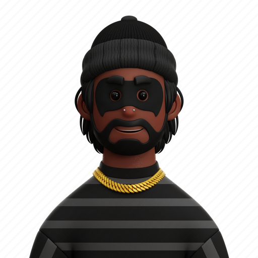 Thief, people, person, robber, crime, avatar, criminal 3D illustration - Download on Iconfinder