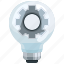 bulb, electricity, electronics, gear, idea, invention, light 