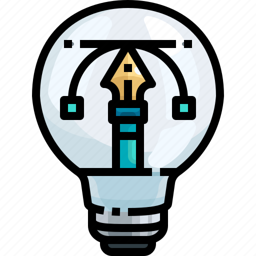 Creative, creativity, design, graphic, idea, light, pencil icon - Download on Iconfinder