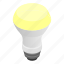 bulb, equipment, isometric, lamp, led, light, technology 
