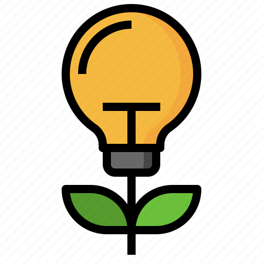 Energy, glow, bright, saving, plant icon - Download on Iconfinder