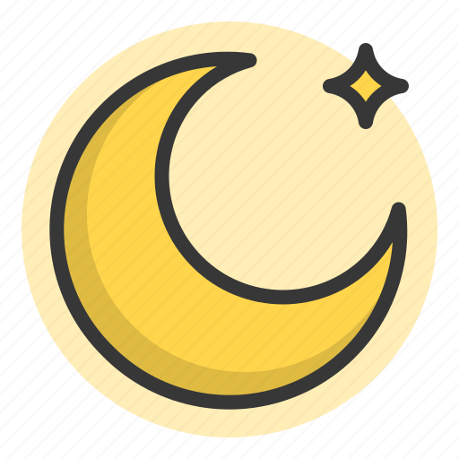 Glow, light, lunar, moon, night, of, shine icon - Download on Iconfinder