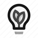 lightbulb, energy, green, noir, gothic, bulb, leaf