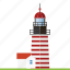 beacon, building, lighthouse, maine, nautical, stripes, west quoddy head lighthouse 