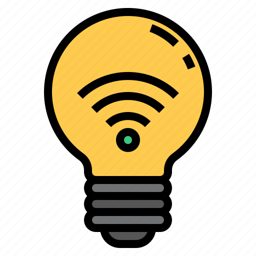 Smart, wifi, wireless, eco, light, bulb, lighting icon - Download on Iconfinder